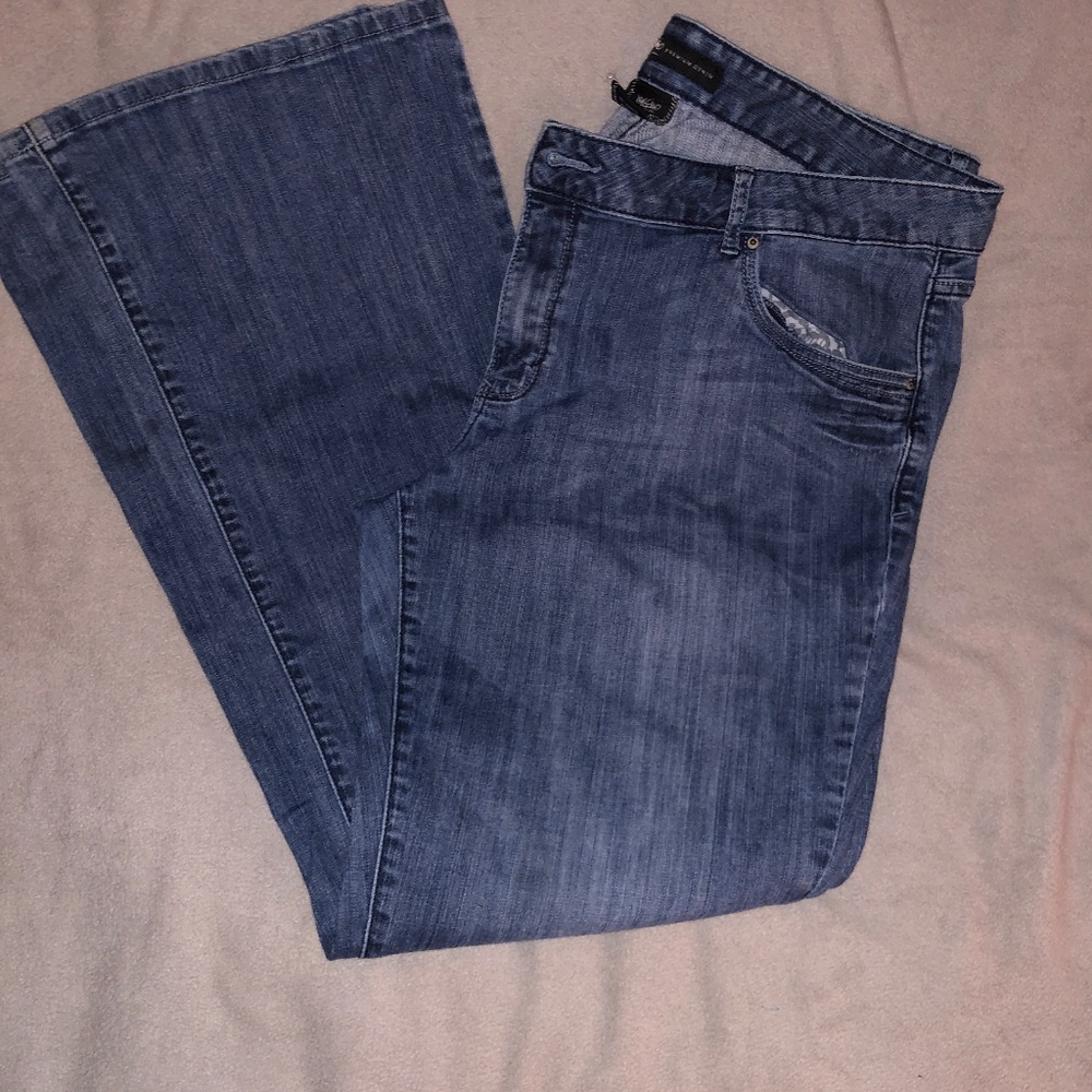 Mossimo low cut waist flare leg denim jeans